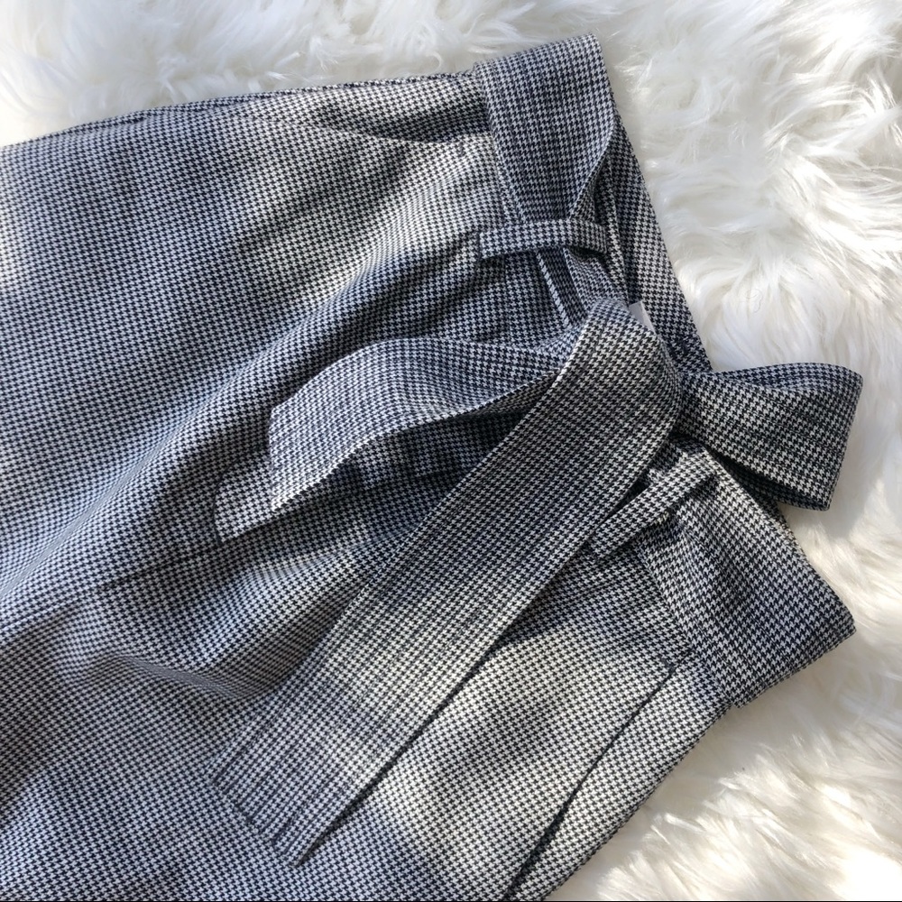 {wilfred} mini-plaid pencil skirt with tie detail - Picture 2 of 2